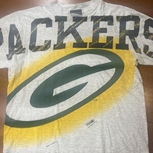 Vintage Green Bay Packers T Shirt Men's Large 1993 90s Magic Johnson T's NFL